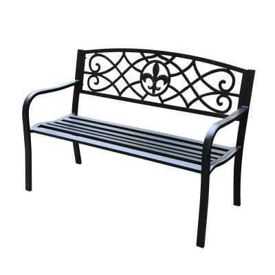 China Stylish Patio Bench Look Garden Furniture Stainless Steel Furniture Benches Steel Benches For Outdoor for sale