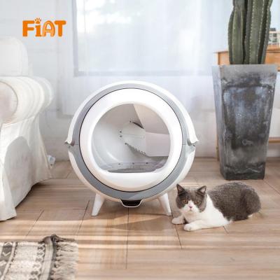 China Viable Hot Sale Pet Products Cleaner Cat Toilet Box Trays Simple Plastic Cat Head Cat Litter Box Cute for sale