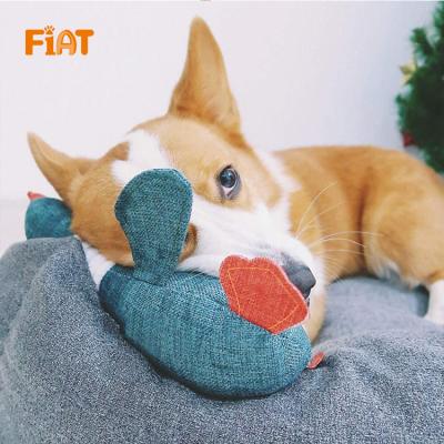 China Viable Animals Cartoon Dog Toys Duck Plush Chew Squeaky Cute Soft Stuffed Squeaky Toy for sale