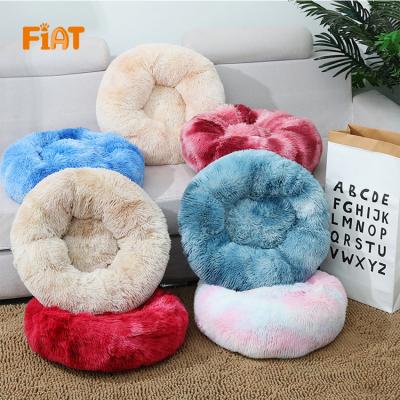 China Soft Heating Dog Cat Bed, Washable Self-Heating Pet Bed - Plush Donut Improved Sleep for Small Medium Cats Dogs for sale