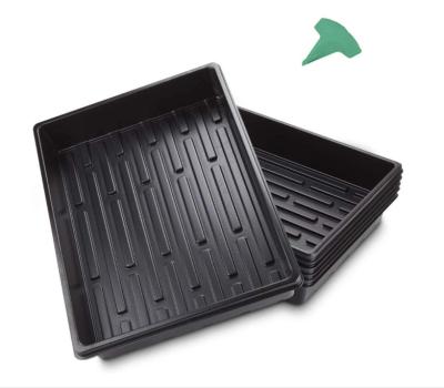 China Naturix Plastic Growing Trays 15 x 11 x 2.6 Inch Eco-Friendly Sample with 10 Pcs Plant Labels Seed Tray Seedling Starter for Green for sale