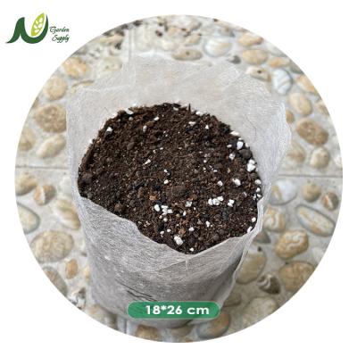 China Garden Naturix Nursery Plant Supply 1000 Pcs Eco Friendly Nonwoven Permeable Fabric Biodegradable Growing Bags for sale