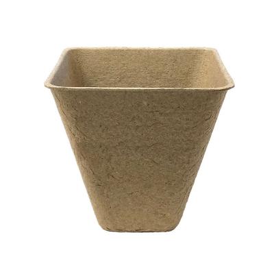 China Naturix Eco-Friendly Bulk 8cm Square Seed Starter Biodegradable Implantable Nursery Paper Pot for sale