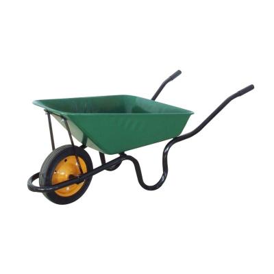 China Wholesale 60L Metal 100 Kg Heavy Duty Transport Cart Garden Cart Steel Wheelbarrows for sale