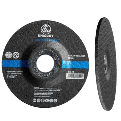 China Pro Depressed Metal/INOX Center 115x6.0x22.23mm Grinding Wheel 4.5Inch Wheel for sale