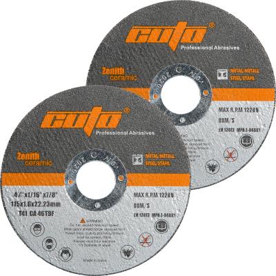 China Metal/INOX 4.5 inch abrasive tools cutting and grinding wheels for sale