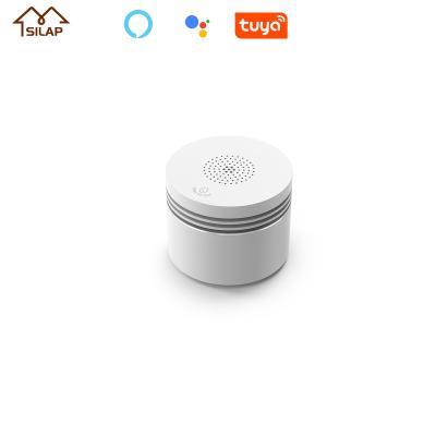 China Smoke Detector SILAP Wifi Fireproof Material Smoke Detector Remote Alarm ZigBee Remote Control Siren for sale