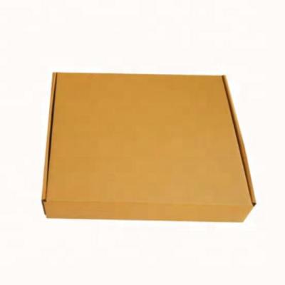 China Recyclable Empty Brown Paper Gift Wrapping Square Packaging Paper Box for sale