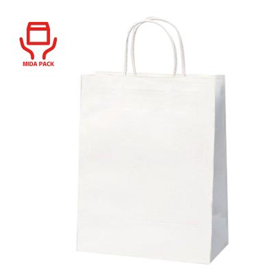 China Recycled Paper Bottom Bag Materials OEM ODM Square Tote Shopping Bag Custom Paper Paper Bags With Handles for sale