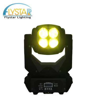 China Hotel stage lighting led head light beam4 moving beam RGY color wheel super beam light 4*25W for sale