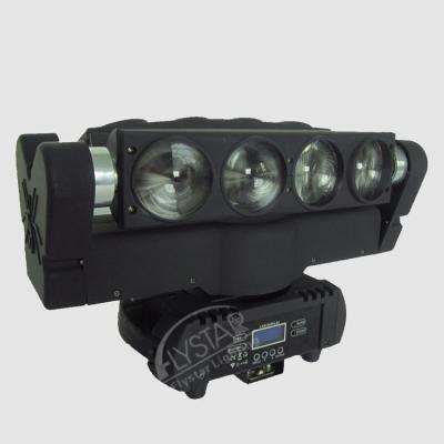 China A variety of program efficiency built-in disco lighting 8x10w white led moving head rgbw 4in1 driver-beam spider light 460*290*310mm for sale