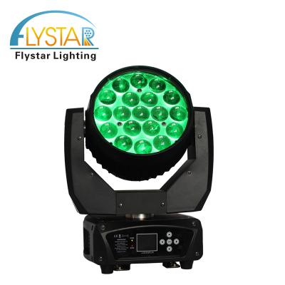 China Garden MAC Aura 19x15w rgbw 4in1 zoom beam wash light led moving head for sale