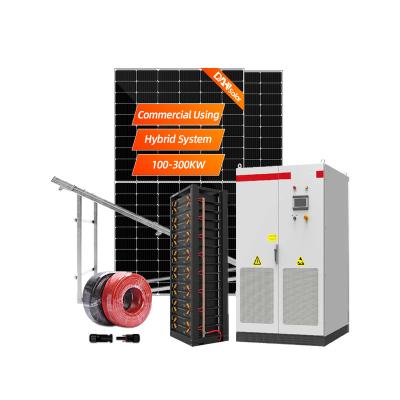 China Commercial DAH three phase 80kw 100kw 150kw hybrid solar energy storage system for sale