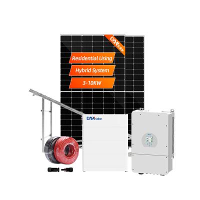 China Home Factory price 5000w solar systems off grid complete hybrid solar system 5kw solar power kit price for sale