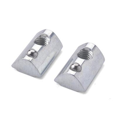 China Industry Hardware General Galvanized Fastener M4 M5 M6 M8 Carbon Steel T Nut With Spring Loaded Ball for sale