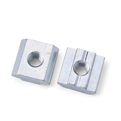 China General Industry Galvanized Carbon Steel M4 M5 M6 M8 Hammer Head Fastener T Slot Slip Nut For 4040 Series Aluminum Profile for sale