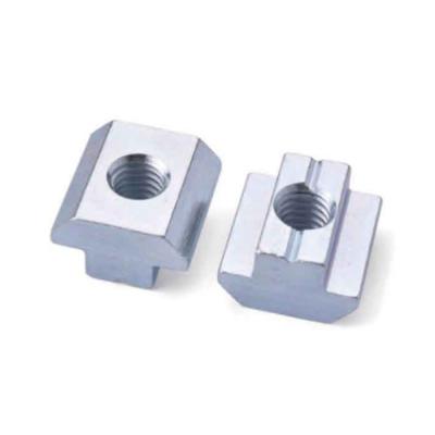 China Automotive Industry Professional Manufacturers T Nut Galvanized T Slot Nuts Sliding Nut Slot10 M4M5M6M8 For Aluminum Extrusion for sale