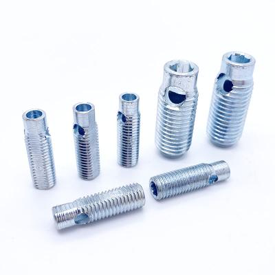 China Threaded Connector Steel M5 M6 M8 M12 Integrated Threaded Insert Connect Aluminum Profile for sale