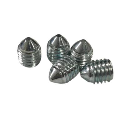 China Hot Selling Flat Hex Special Socket Set Screw Headless Fasteners With Pointed End for sale