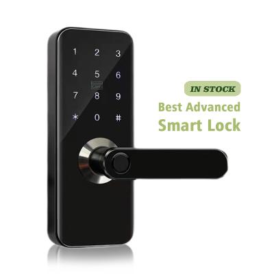 China Fingerprint+Code+Card+APP+Keys Quality WIFI BLE App EkeyLock Mobile Remote Open Disk Verify Fingerprint Password Door Lock for sale