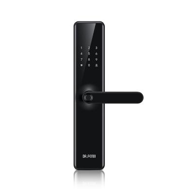 China High Quality Black Smart Door Lock Fingerprint Door Lock High Durable Smart Home Security Anti Theft Smart Door Lock for sale