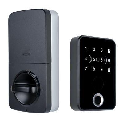 China Zinc Alloy Stainless Steel Door Security Lock Fingerprint Remote Control APP + Open Smart Digital Door Lock for sale