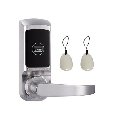 China High quality zinc alloy hotel system room lock swipe rfid key card motel access door lock on factory price for sale