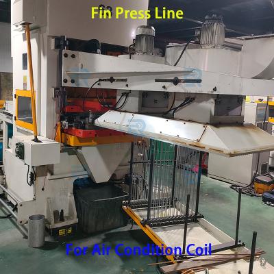 China Máquina de prensado de estampación de aletas de alta eficiencia de alta velocidad para bobinas de papel de aluminio en venta