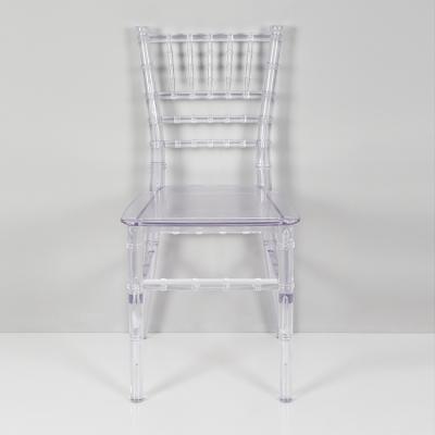 China Contemporary Wholesale Stacking Hotel Wedding Resin Transparent Dining Clear Acrylic Chair for sale