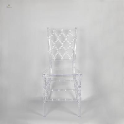 China Recyclable Wholesale Hotel Wedding Event Outdoor Stacking Chiavari Crystal Resin Acrylic Chair MGA2020005 for sale