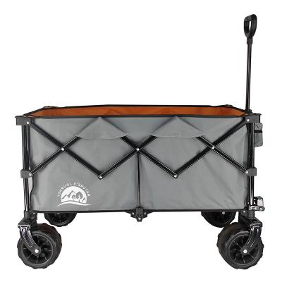 China Oxford Collapsible Portable All Terrain Utility Camping Lightweight Folding Cart for sale