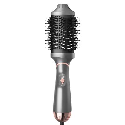 China Compact Hot Airbrush 3 in 1 Anti-scald Hair Dryer Negative Ion Straightener Hot Air Ceramic Coating Technology Electric Comb for sale