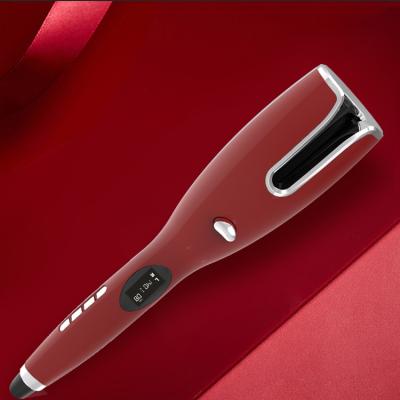 China Auto Curl Paint Amazon Electric Usb Rechargeable 2020 Gorgeous High Quality Portable Auto Rotating Hair Curler Wireless Smart Auto LCD Display for sale