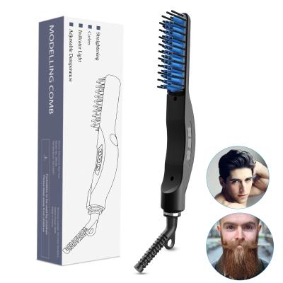 China Waterproof Electric Comb Hair Straightening Brush, Attached Straightener Hair Styler Comb LED Ceramic Fast Heated Static Charge Anti Anti-Scald Man for sale