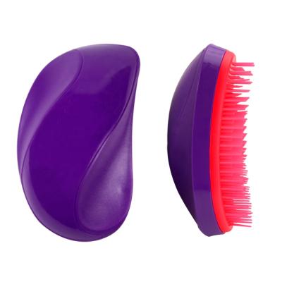 China Newest Wholesale Plastic Egg Shaped Cushion Comb Anti-Static Massage Glitter Hair Brush Shower Massage Detangling Hair Brush Comb for sale