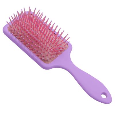 China Nondisposable Plastic Square Logo Hair Paddle Brush High Quality Scalp Massage for sale