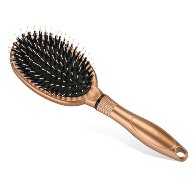 China Nondisposable Customized Plastic Hair Brush Cushion Hair Brush Natural Hair Brush Bristle for sale