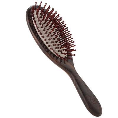 China Gift Box Package Diet Design Paddle Air Cushion Brush Scalp Massage Wooden Oval Hair Brush for sale