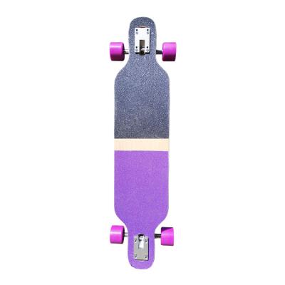 China Adult Custom Cruiser Camber Longboard Complete With Wheel Truck Backing Griptape Glitter For Long Board Skateboard for sale