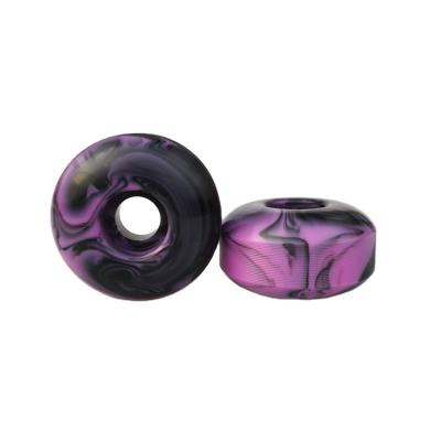 China Solid Color Mixed Color Swirl Multi Color Skateboard Wheels In 58*31 Mm 55D 102A For Custom Logo Skate for sale