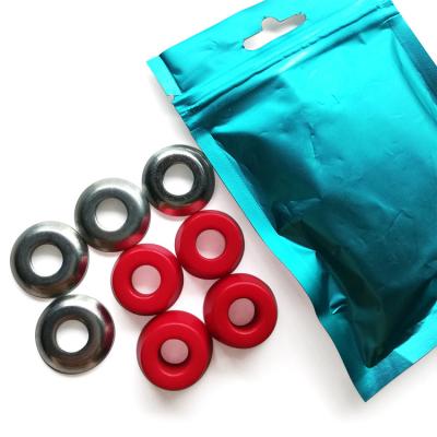 China Skateboard truck ring cushion packed by adult ziplock bag and flare seal set in good quality low price for sale