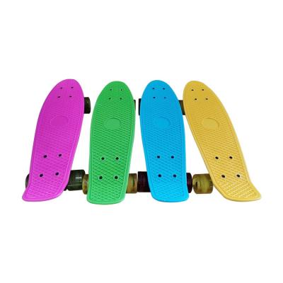 China New Full Board 22 Inch Adult Plastic Skateboard Cruiser Board Fish In Custom Color 2022 for sale