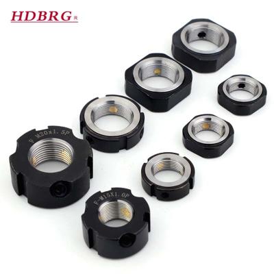 China Heavy Industry R RN F Type Copper Thread Square Cover Heavy Duty Protection Bearing Precision Locknut With Radial Locking For Fixed Ball Screw Guide Bearing for sale