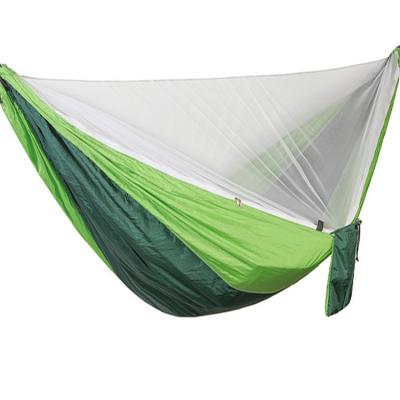 China Easy Set Up Automatic Portable Lightweight Nylon Parachute Hammock With Mosquito Net for sale