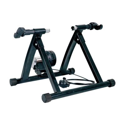 China Portable Indoor Exercise Bike Trainer Black Folding Stand Magnetic Resistance Bike High Strength Indoor Trainer for sale