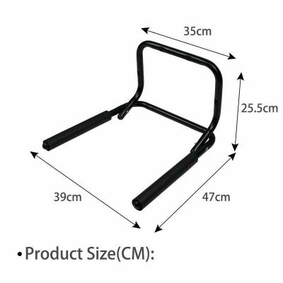 China Vertical And Easy Assembly Foldable Wall Mounted Bicycle Hanger Bicycle Rack Bike Display Stand for sale