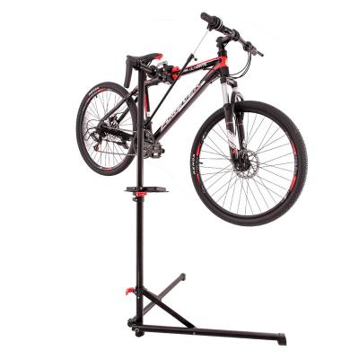 China Heavy Duty Steel Bike Repair Rack Adjustable Bike Work Step Stool Sturdy Black for sale