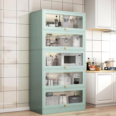 China Kitchenroom 2023 the most popular modern kitchen storage cabinet multi-layer stainless steel kitchen storage corner cupboard for sale