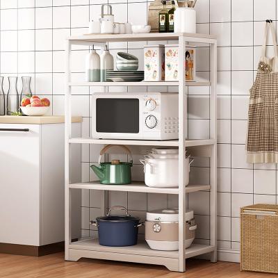 China Factory Price Kitchenroom 5 Layers Stainless Steel Organizer Rack Microwave Shelf Show Rack Storage Shelf For Kitchen Warehouse Store for sale