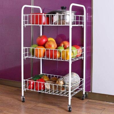 China Universal Kitchenroom/Bedroom 3 Tier Kitchen Cart Storage Rack Removable Dish Rack Over Sink Dish Drying Rack For Kitchen for sale